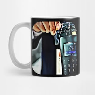 Businessman black creditcard make money Mug